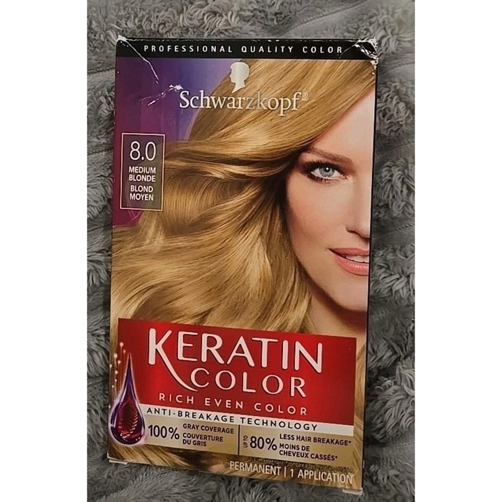 Schwarzkopf True Blondes Keratin Color -8.0 MEDIUM BLONDE Anti Breakage Tech